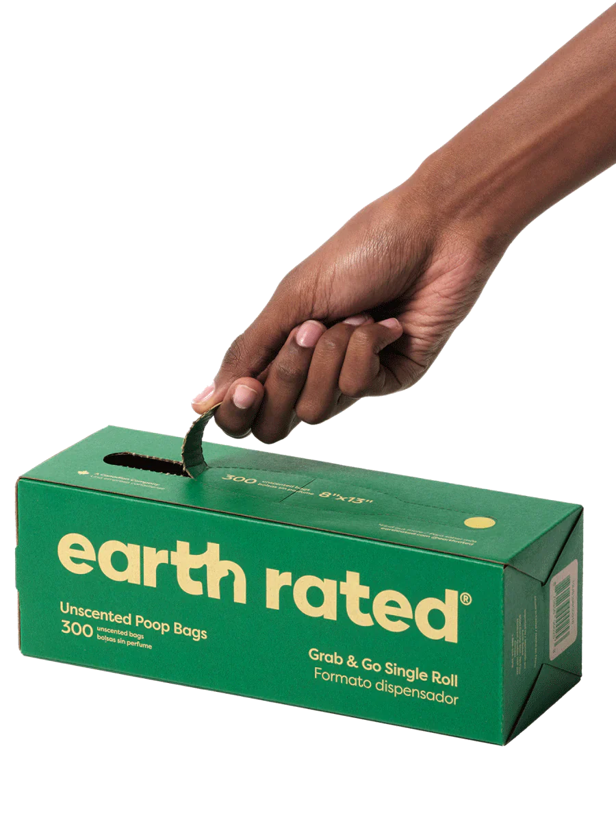 earth rated - 300 Bags on a Large Single Roll (Unscented)